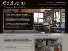 Tablet Screenshot of edelweissfurniture.com